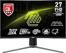 MSI MAG 27C6PF 27" 0.5 ms Full HD Curved 180 Hz Oyuncu Monitörü