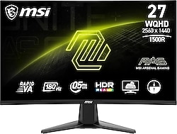 MSI MAG 27CQ6F 27" 0.5 ms 2K Curved 180 Hz Oyuncu Monitörü