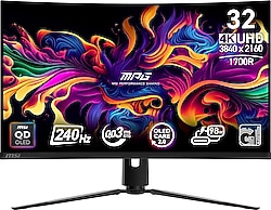 MSI MPG 321CURX QD-OLED 31.5" 0.03 ms 4K Curved 240 Hz Oyuncu Monitörü