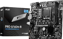 MSI Pro B760M-B Intel LGA1700 DDR4 Micro ATX Anakart