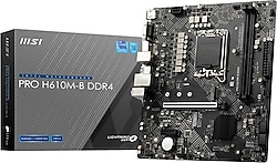MSI PRO H610M-B Intel LGA1700 DDR4 Micro ATX Anakart