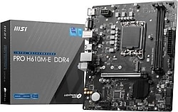 MSI Pro H610M-S Intel LGA1700 DDR4 Micro ATX Anakart