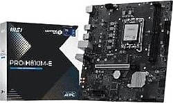 MSI Pro H810M-E Intel LGA1851 DDR5 Micro ATX Anakart