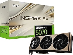 MSI RTX 5070 12G Inspire 3X OC G5070-12I3C 192 Bit GDDR7 12 GB