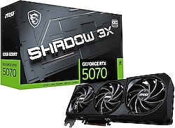 MSI RTX 5070 Shadow 3X OC 12G G5070-12S3C 192 Bit GDDR7 12 GB Ekran Kartı