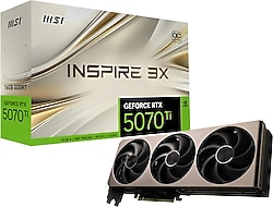 MSI RTX 5070Ti 16G INSPIRE 3X OC 保証残有 MSI RTX 5070 TI 16G Inspire 3X OC G507T-16I3C 256 Bit GDDR7 16 GB