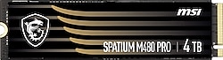 MSI Spatium M480 Pro PCI-Express 4.0 4 TB M.2 SSD