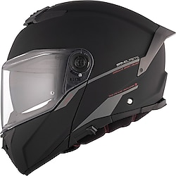 MT Atom 2 SV Çene Açılır Mat Siyah Motor Kaskı