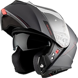 MT Genesis SV Çene Açılır Mat Antrasit Motor Kaskı
