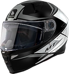 MT Revenge 2 Hatax Gri Siyah Full Face Motor Kaskı
