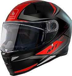 MT Revenge 2 Hatax Siyah Kırmızı Full Face Motor Kaskı