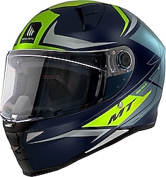 MT Revenge 2 Hatax Mat Siyah Sarı Full Face Motor Kaskı