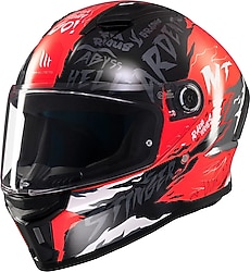 MT Stinger 2 Ardent Kırmızı Siyah Full Face Motor Kaskı