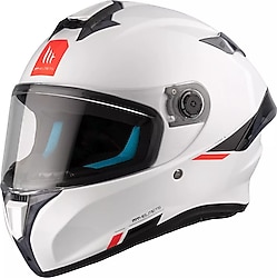 MT Targo S Beyaz Full Face Motor Kaskı