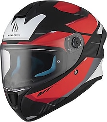MT Targo S Kay Siyah Kırmızı Full Face Motor Kaskı