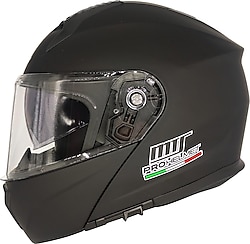 Mts M-966 Mat Siyah Çene Açılır Motor Kaskı