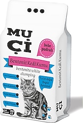 Muçi Bebek Pudrası Kokulu 20 lt Bentonit Kedi Kumu