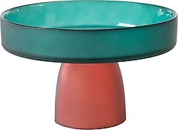 Mudo Home Colors 18 cm Ayaklı Cam Sunum Tabağı