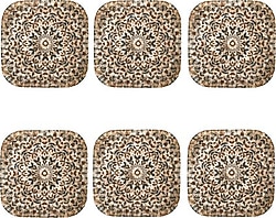 Mudo Ephesus 17 cm 6'lı Kare Pasta Tabağı