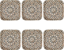 Mudo Ephesus 22 cm 6'lı Kare Pasta Tabağı