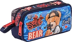 Muggle MU-3861 Cool Bear Desenli 2 Bölmeli Kalemlik