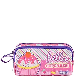 Muggle MU-7112 Cup Cake Desenli 2 Bölmeli Kalemlik