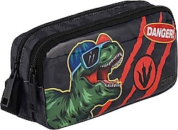 Muggle MU-9284 Danger Dino Desenli 2 Bölmeli Kalemlik