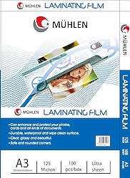 Mühlen A3 125 Micron 100'lü Laminasyon Makinesi Filmi