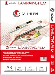 Mühlen A3 150 Micron 100'lü Laminasyon Makinesi Filmi