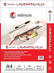 Mühlen A4 150 Micron 100'lü Laminasyon Makinesi Filmi