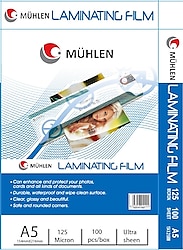 Mühlen A5 125 Micron 100'lü Laminasyon Makinesi Filmi