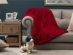 Mulberry Kırmızı 100x170 cm Welsoft TV Battaniyesi