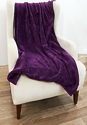 Mulberry Mor 220x230 cm Welsoft Çift Kişilik Battaniye