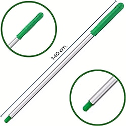 Mulpex Premium Alüminyum Eloksallı Vidalı Yeşil Sap 140 cm