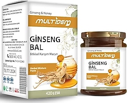 Multidem Ginsengli Ballı Bitkisel Karışım Macun 420 gr