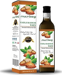 Multidem Tatlı Badem Yağı 250 ml