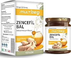 Multidem Zencefil Ballı Bitkisel Karışım Macun 420 gr