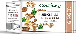 Multidem Zencefilli Karışık Bitki Çayı 20'li