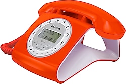 Multitek Retro CID Turuncu Masaüstü Telefon