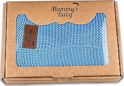 Mummy's Baby Triko Örgü 80x100 cm Mavi Bebek Battaniyesi