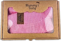 Mummy's Baby Triko Örgü 80x100 cm Pembe Bebek Battaniyesi