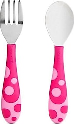 Munchkin Ergonomik Pembe Çatal Kaşık Seti