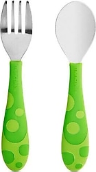 Munchkin Ergonomik Yeşil Çatal Kaşık Seti