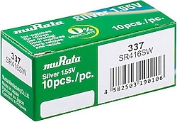 Murata 337 SR416SW 1.55V 10'lu Saat Pili