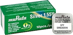 Murata 377 SR626SW 1.55V 10'lu Saat Pili
