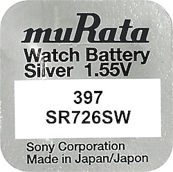 Murata 397 SR726SW 1.55V Saat Pili