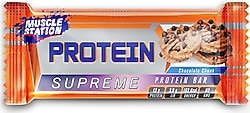 Muscle Station Supreme Çikolata Parçacıklı 40 gr Protein Bar