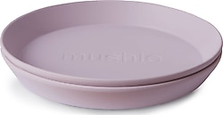 Mushie İkili Yuvarlak Yemek Tabağı Soft Lilac