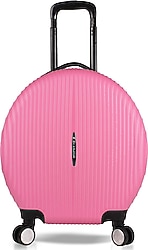 My Valice Bubble ABS Pembe Yuvarlak Valiz