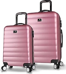 My Valice Colors ABS Rose Gold Kabin + Orta Boy 2'li Valiz Seti